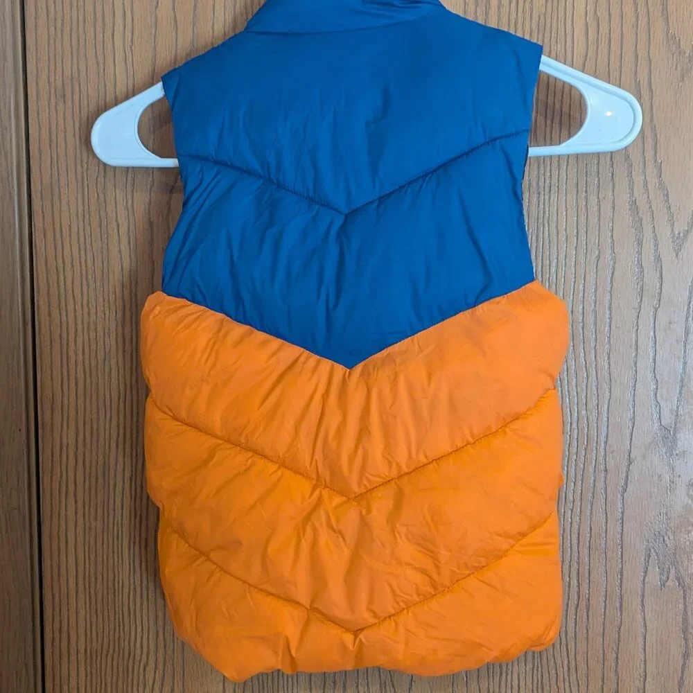 Gap Puffer Vest Retro Vibes Warm Bright Colors Zip-Unisex‎ XS